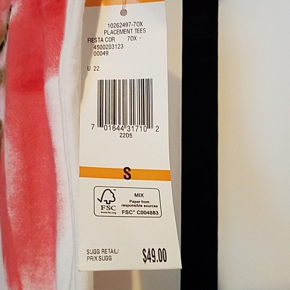 Coral Flower Top - Jones New York Sport - Picture 3 of 3